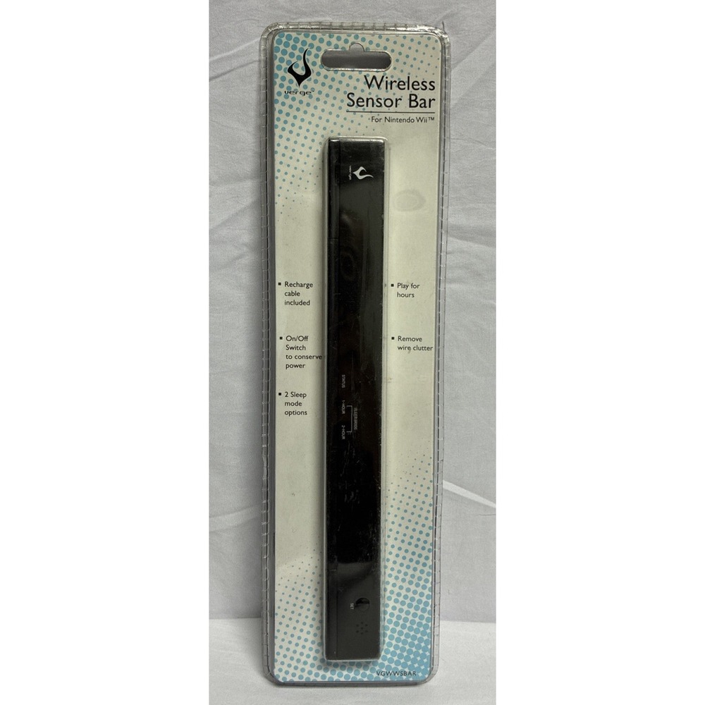 VERGE Wireless Sensor Bar for Wii, NEW SEALED